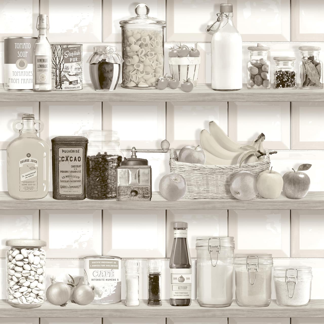 Designs Direct Kitchen Shelf Stories Wallpaper